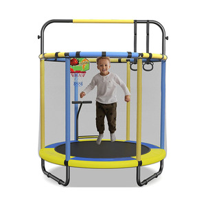 Zoshine Mini Trẻ Em Ngoài Trời Trampoline Bán Buôn Bé Nhảy Miễn Phí Trampoline Với Mạng Lưới An Toàn Và Bóng Rổ Hoop - Product Image 1