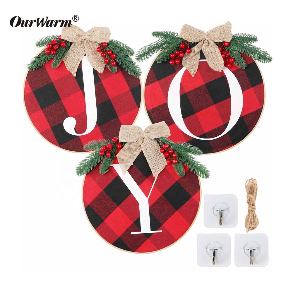 Утепленная гирлянда, подарок на входную дверь, подвесной комплект из буйвола, вышитый обруч, Декоративный Рождественский венок