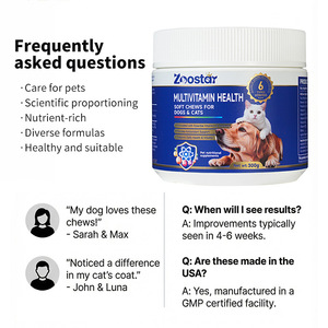 Golosinas Masticables Multivitamínicas 15 en 1 para Perros y Gatos de Marca Propia, Apoyo para las Articulaciones, la Piel y el Pelaje, Digestión, Inmunidad, Salud Intestinal - Product Image 4