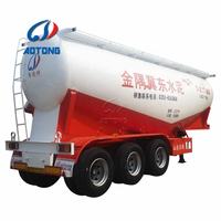Remolque de cemento Alta capacidad de carga 4 Ejes 40cbm 45ton 60ton Camión de cemento Semirremolque en polvo