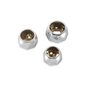 Clothing Support Flange Zinc Alloy Wall Mount <b>Wardrobe</b> <b>Hardware</b> 2059 Non Detachable Round Tube Holder - Product Image 1