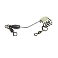 Heavy Duty En Acier Inoxydable Glow Beads Power Cast Non Retour Glissière Appât Rig Hawaiian Slide Rig Avec Pivotant Live Bait Slider