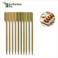 Brochettes en bambou Teppo pour drapeaux de table, 12/15/18/20 cm – Brochettes de barbecue en bambou durables et de haute qualité – Outil en bambou pour grillades en extérieur