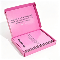 Carnet de prières personnalisé à spirale avec couverture en PP, intercalaires colorés, boîte cadeau, couleurs personnalisables, pour usage quotidien et scolaire