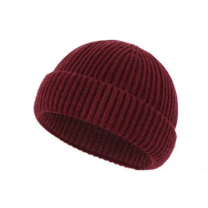 Bonnet en tricot unisexe en fausse <span class=keywords><strong>laine</strong></span>, bonnet de pêcheur à revers court, coupe-vent, chaud, bonnet d'hiver pour un usage quotidien en plein air - Product Image 5