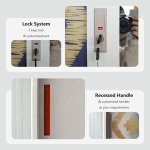 Armoire <span class=keywords><strong>de</strong></span> rangement moderne pour la maison avec impression durable et miroir armoire <span class=keywords><strong>de</strong></span> chambre à coucher meubles en acier à 2 portes coulissantes <span class=keywords><strong>atelier</strong></span> <span class=keywords><strong>de</strong></span> salon - Product Image 4