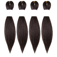 Capelli Sintetici Pre-Stirati da 26 Pollici per Trecce, Lunghi Extension Viola per Trecce, Ideali per Feste, Halloween e Cosplay