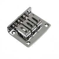 3 senar gitar Fix Bridge Tailpiece 50*42mm hitam/emas/Chrome
