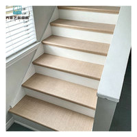 Marche d'escalier en bois massif sur mesure, en noyer ou en teck, pour escalier résidentiel