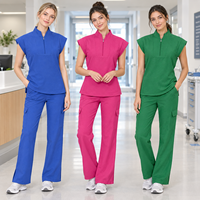 Nouvelle Collection : Ensemble d'uniformes médicaux extensibles à jambes larges pour infirmières et personnel de santé, personnalisable, pour femmes