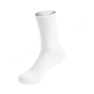 Chaussettes de sport de luxe de haute qualité avec logo personnalisé Chaussettes de sport respirantes en coton de couleur unie à la cheville pour femmes - Product Image 4