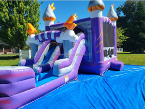 Château plein d'entrain gonflable commercial 31x13x15ft Bounce House Double Slide Combo Bounc Jump Hous avec ventilateur pour location de fête d'enfants - Product Image 6