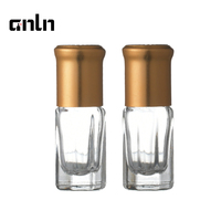 Vente en gros de flacons à bille vides en verre octogonal transparent mat pour huiles de parfum et mini Attar, 3ml, 6ml, 10ml, 12ml, échantillon gratuit