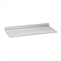 Présentoir Slatwall Perspex étagères en acrylique transparent pour panneau de rangement en plastique Slatwall fixé au mur