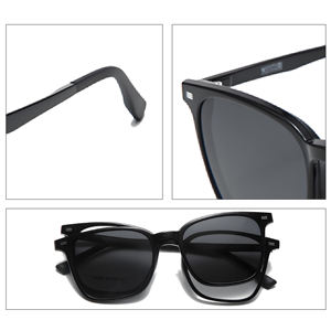 نظارات شمسية مغناطيسية قابلة للتركيب على النظارات الطبية، مضادة للضوء الأزرق، نظارات شمسية أنيقة، إطارات نظارات مع مشبك قابل للتركيب - Product Image 4