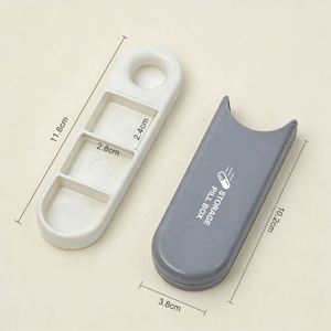 Jh Medibox Boîte de rangement portable en plastique pour pilules, étanche, 3 compartiments, idéale pour les voyages et l'utilisation quotidienne/hebdomadaire - Product Image 3
