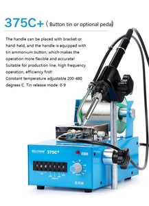 KELLYSHUN Adjustable Constant Temperature Automatic Tin Electric <strong>Soldering</strong> <strong>Iron</strong> Wiring Point <strong>Soldering</strong> 375 Station Operated - Product Image 4