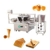 Machine à gaufres commerciale antiadhésive, machine à cornets de crème glacée électrique automatique, fournisseur de cornets de gaufres croustillants