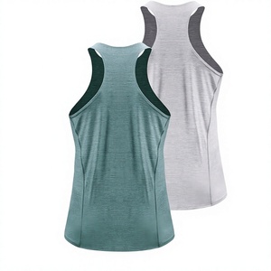 Men Solid Knitted Mesh O-Neck <b>Singlets</b> Quick Dry Breathable Polyester <b>Running</b> Tank Tops Casual Stringers Basic Style Sports - Product Image 2