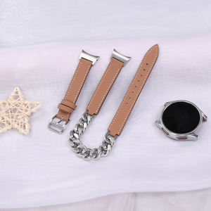 Per samsung Watch ultra cinturino 20mm 42mm 49mm vera pelle in acciaio inossidabile bracciale doppio anello per Apple Watch ultra <span class=keywords><strong>2</strong></span> Band - Product Image 3