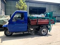 Foreuse hydraulique diesel 25 CV montée sur tricycle pour puits d'eau, profondeur 150 m, compacte pour l'irrigation par forage