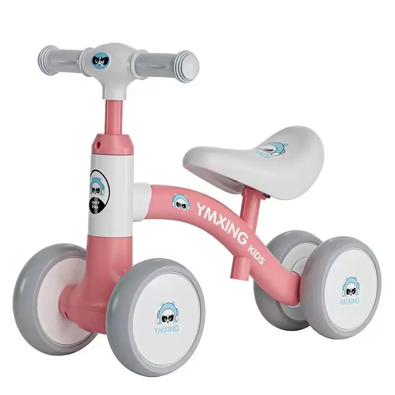 Preço barato crianças carro equilibrado sem pedal 1-3-5 anos de idade estrutura de aço carrinho de bebê quatro rodas scooter passeio de bicicleta no carro