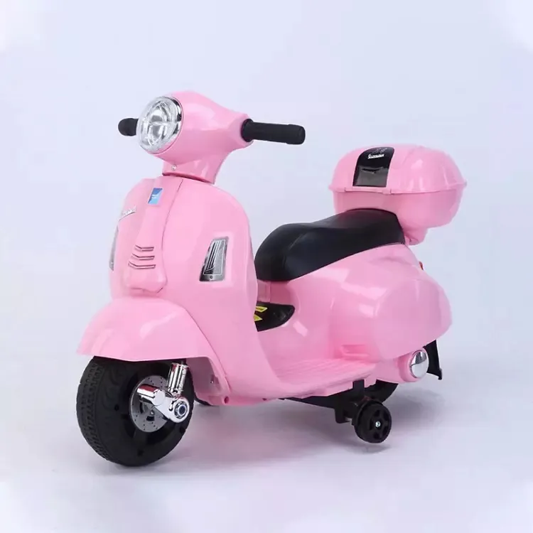 Novo design de brinquedo elegante de alta qualidade com iluminação musical, motocicleta elétrica de quatro rodas para crianças, passeio de bebê em carro