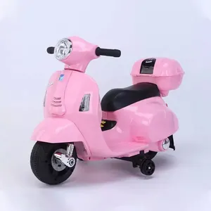 New design of high quality stylish toy with music lighting four wheel electric children's motorcycle baby ride on car