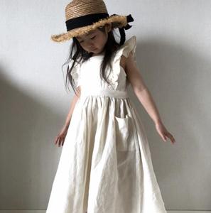 Stile elegante alla moda maniche volanti da ragazza in cotone da principessa vestito da festa da bambina vestiti da bambina costumi adorabili - Product Image 4