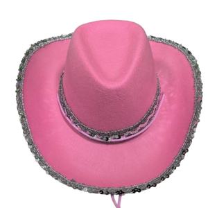 Sequin Cowgirl <strong>Hats</strong> Texan Country Bulk Western Style <strong>Hat</strong> Hen Night Fancy Dress Accessory for Women &amp; Girls - Product Image 5