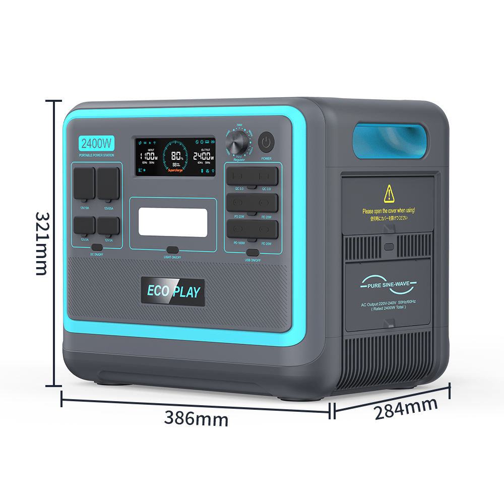 ECO PLAY 2400W Portable Power Stations - Reliable Energy