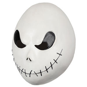 Mascarilla blanca <span class=keywords><strong>de</strong></span> lujo para hombres y mujeres, máscara terrorífica <span class=keywords><strong>de</strong></span> Halloween, con diseño <span class=keywords><strong>de</strong></span> <span class=keywords><strong>calavera</strong></span> y huesos <span class=keywords><strong>de</strong></span> la muerte, unisex - Product Image 2