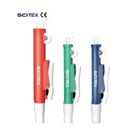 Remplisseur de pipettes SCITEK avec batterie lithium-ion, filtre hydrophobe de 0,45 μm, contrôle précis de la vitesse de pipettage, prêt à l'emploi