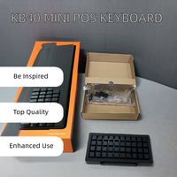 Mini clavier USB filaire 40 touches programmable KB40 pour caisse enregistreuse pour caissier
