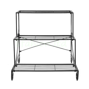 Supports d'affichage en métal à 3 niveaux pour pots <span class=keywords><strong>de</strong></span> fleurs en métal pour plantes - Product Image 5