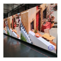 Pared LED para pantalla LED virtual P1.5 4K 8K anuncios de pared de video led publicidad montaje interior pared LED curva