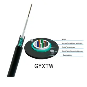 GYXTW 6 8 24 fiber Single Mode Optica Fibra Copper Cable with best price