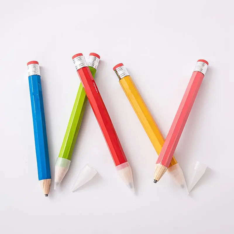 さまざまな色のカスタムロゴクリエイティブな大きな鉛筆