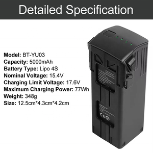 Bateria Mavic 3 de 15.4V 5000mAh para Drones de Voo Inteligente, Baterias para MAVIC 3 Classic Cine Enterprise Lipo 4S - Product Image 4