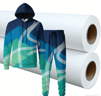 Papier de transfert par sublimation OEM 31 g/m² A4/A3 110 pouces 2000 m Blanc Rouleau personnalisable pour textiles Transfrontalier