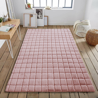 Luxuriöser, superweicher Kaninchenfell-Teppich mit Design, flauschiger Teppich für das Wohnzimmer, Alfombra, Sonderangebot