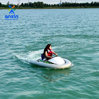 Équipement de jeu aquatique commercial, kart aquatique gonflable anti-retournement, mini jet ski électrique pour adultes
