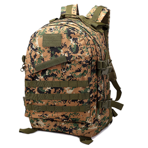 Tactical <b>Backpack</b> <b>40L</b> Camouflage Nylon Zipper Closure Outdoor Activities Unisex Shoulder Strap Webbing Handle 900D Oxford - Product Image 2