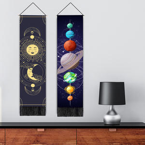 Tapisserie de phase de lune de soleil bohème long tissu <span class=keywords><strong>tenture</strong></span> murale tapisseries d'art vertical pour chambre à coucher - Product Image 4