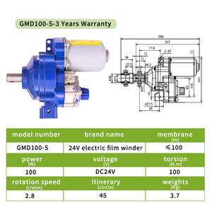 Film de serre électrique automatique enrouleur de treuil enrouleur de film moteur de rideau de serre - Product Image 4