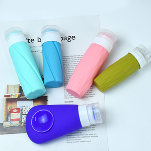 Envases de silicona para viaje, gel de ducha y champú para viajes de negocios, envases de silicona con ventosa para almacenamiento. - Product Image 5