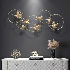 Su misura rettangolo astratto muro di metallo appeso eccellente <span class=keywords><strong>casa</strong></span> <span class=keywords><strong>e</strong></span> Hotel decorazione con stile Art Deco per soggiorno - Product Image 4