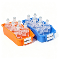 Organisateur de médicaments multifonctionnel en plastique durable, panier de rangement rectangulaire empilable portable, utilisation hospitalière, injection IV