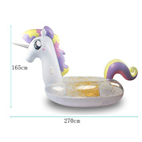 Nouveauté : Bouée gonflable licorne cheval pour la piscine