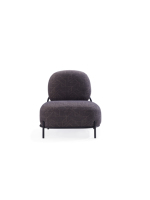 ;Fauteuil d'appoint moderne jaune rembourré pour salon, avec structure en bois, fauteuil simple